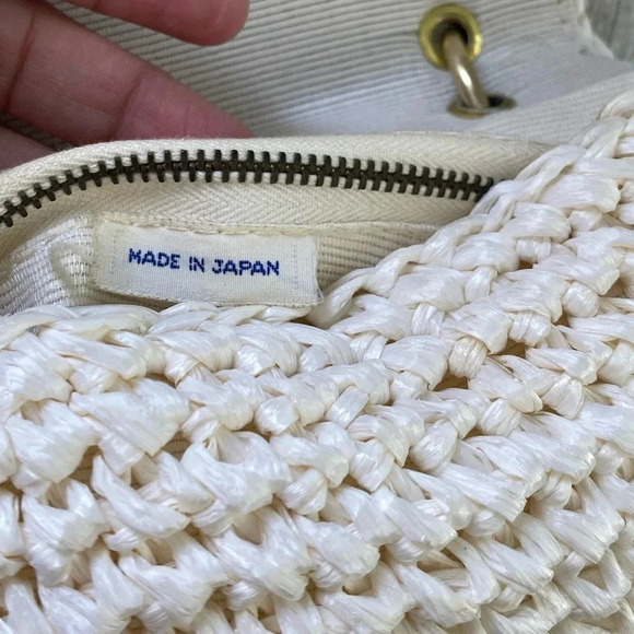 Straw mini hand Bag made in Japan - Picture 3 of 9